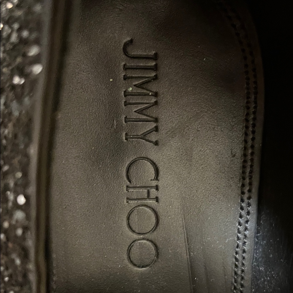 Men’s Jimmy Choo Black Glitter Loafers size 43 - Picture 6 of 9